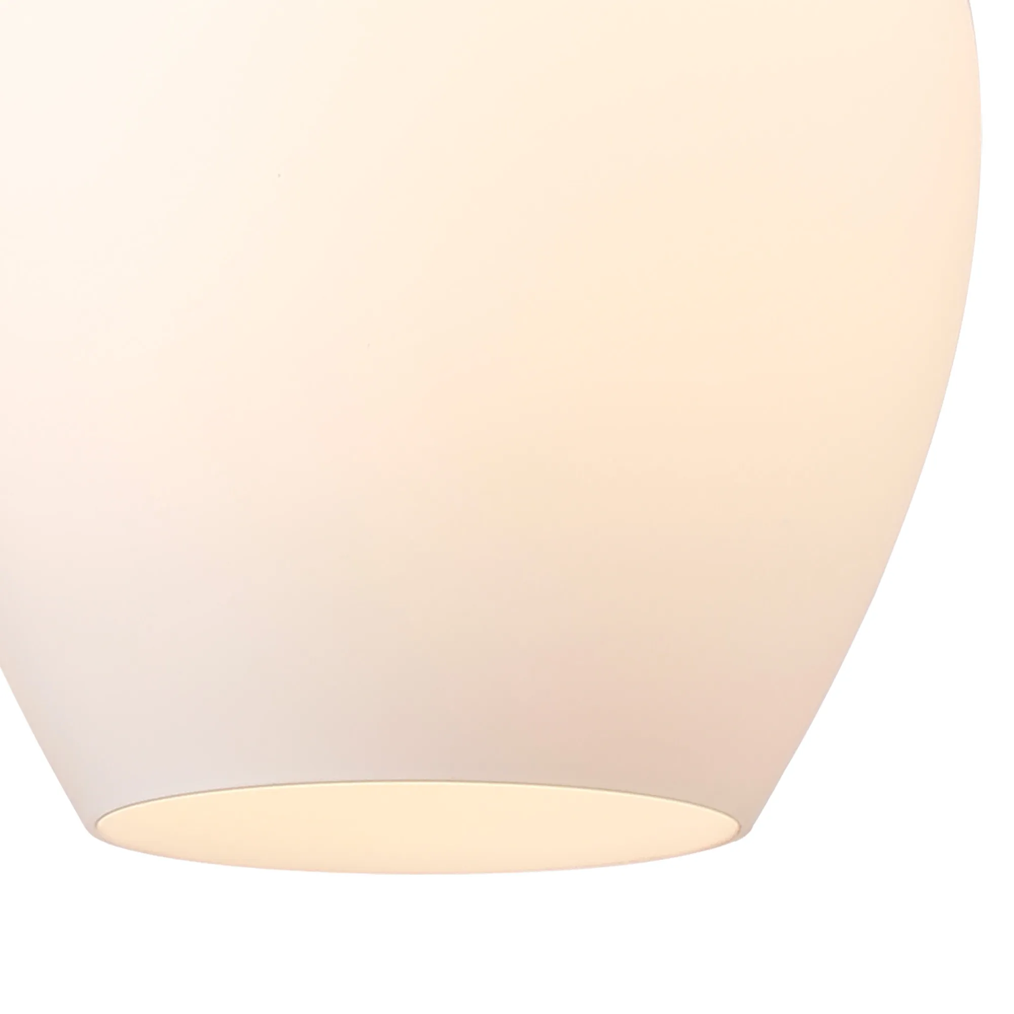 Cawdor Single Pendant, 1 Light E27, Satin Nickel/Black/Opal Wine Glass DK1109  Deco Cawdor
